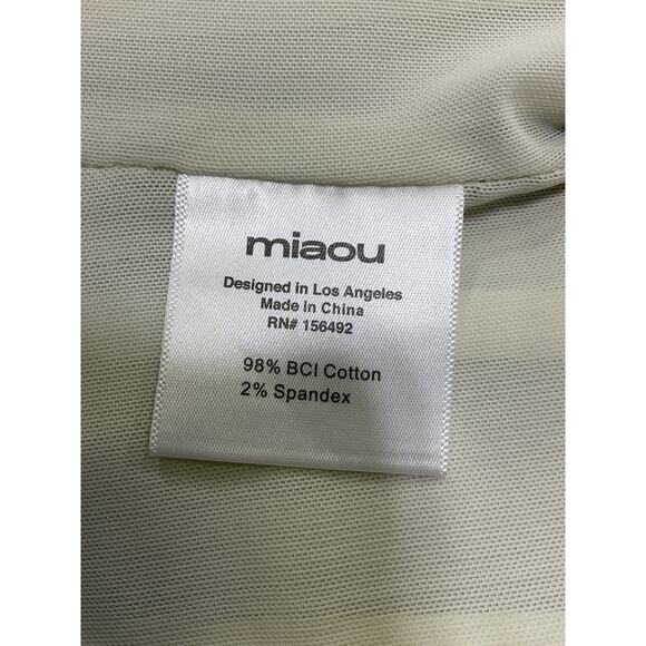 Miaou 'Leia' Brown Cotton Cow-Print Corset Top Size XS - Picture 3 of 5